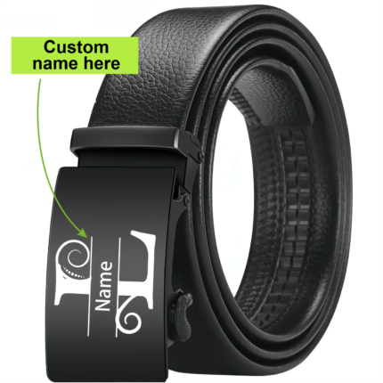 Personalized Men’s Belt with Engraved Name